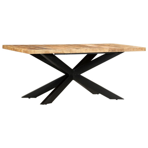 Mesa De Comedor De Madera Maciza Reciclada 180X90X76 Cm