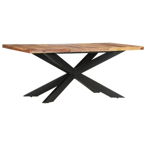 Mesa De Comedor De Madera Maciza Reciclada 180X90X76 Cm