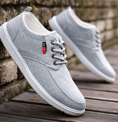 Javier - Zapatillas Casual de Lona Hombre con Cordones - Vivea Casa