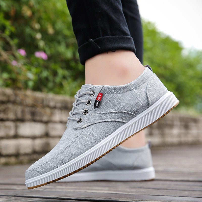 Javier - Zapatillas Casual de Lona Hombre con Cordones - Vivea Casa