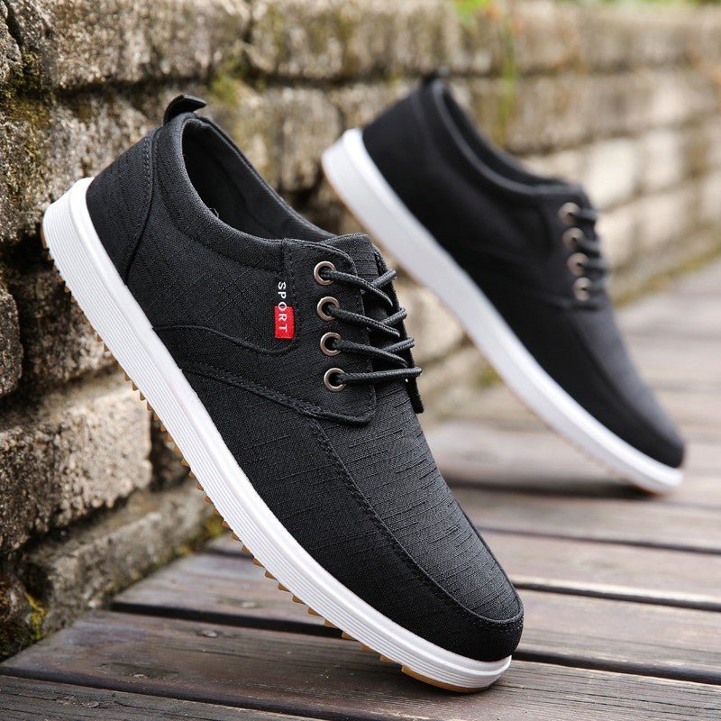 Javier - Zapatillas Casual de Lona Hombre con Cordones - Vivea Casa
