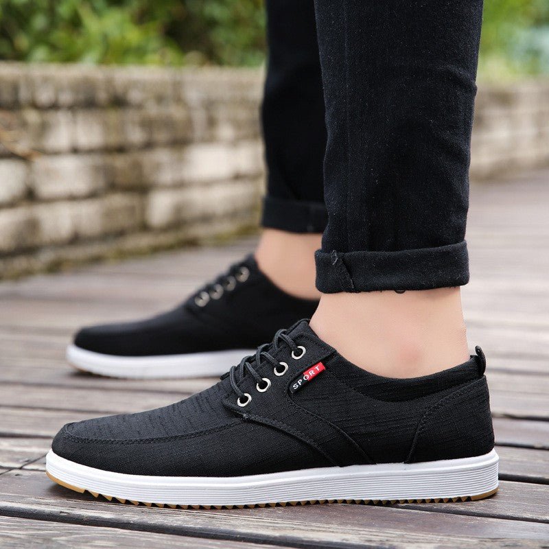 Javier - Zapatillas Casual de Lona Hombre con Cordones - Vivea Casa