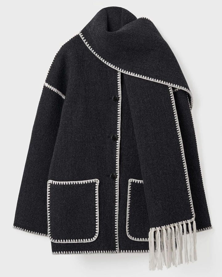 Lesty - Abrigo con Bufanda Oversize - Vivea Casa