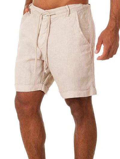 Moritz - Pantalones cortos de lino casuales para el look de verano del hombre. - Vivea Casa